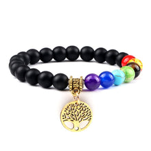 Load image into Gallery viewer, Hot 7 Chakra Life Tree Bracelets Natural Stone Reiki Healing - owens-gym