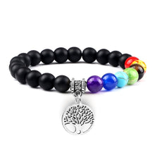 Load image into Gallery viewer, Hot 7 Chakra Life Tree Bracelets Natural Stone Reiki Healing - owens-gym