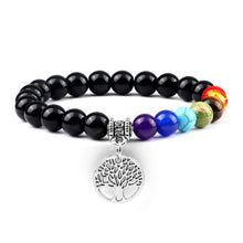 Load image into Gallery viewer, Hot 7 Chakra Life Tree Bracelets Natural Stone Reiki Healing - owens-gym