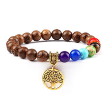 Load image into Gallery viewer, Hot 7 Chakra Life Tree Bracelets Natural Stone Reiki Healing - owens-gym