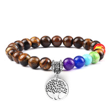 Load image into Gallery viewer, Hot 7 Chakra Life Tree Bracelets Natural Stone Reiki Healing - owens-gym
