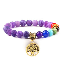 Load image into Gallery viewer, Hot 7 Chakra Life Tree Bracelets Natural Stone Reiki Healing - owens-gym