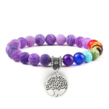 Load image into Gallery viewer, Hot 7 Chakra Life Tree Bracelets Natural Stone Reiki Healing - owens-gym