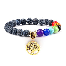 Load image into Gallery viewer, Hot 7 Chakra Life Tree Bracelets Natural Stone Reiki Healing - owens-gym