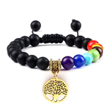 Load image into Gallery viewer, Hot 7 Chakra Life Tree Bracelets Natural Stone Reiki Healing - owens-gym