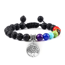 Load image into Gallery viewer, Hot 7 Chakra Life Tree Bracelets Natural Stone Reiki Healing - owens-gym