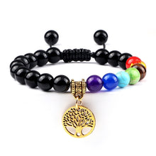 Load image into Gallery viewer, Hot 7 Chakra Life Tree Bracelets Natural Stone Reiki Healing - owens-gym