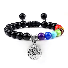 Load image into Gallery viewer, Hot 7 Chakra Life Tree Bracelets Natural Stone Reiki Healing - owens-gym