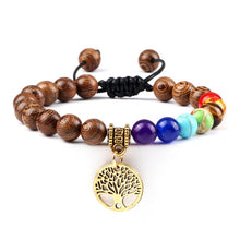 Load image into Gallery viewer, Hot 7 Chakra Life Tree Bracelets Natural Stone Reiki Healing - owens-gym