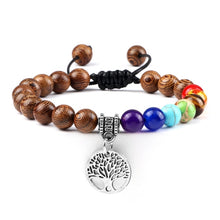 Load image into Gallery viewer, Hot 7 Chakra Life Tree Bracelets Natural Stone Reiki Healing - owens-gym