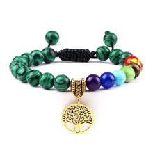 Load image into Gallery viewer, Hot 7 Chakra Life Tree Bracelets Natural Stone Reiki Healing - owens-gym