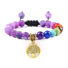 Load image into Gallery viewer, Hot 7 Chakra Life Tree Bracelets Natural Stone Reiki Healing - owens-gym
