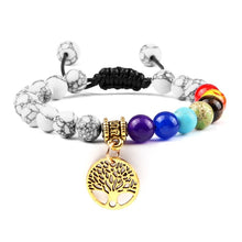 Load image into Gallery viewer, Hot 7 Chakra Life Tree Bracelets Natural Stone Reiki Healing - owens-gym