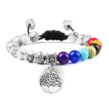 Load image into Gallery viewer, Hot 7 Chakra Life Tree Bracelets Natural Stone Reiki Healing - owens-gym