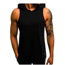 Load image into Gallery viewer, Men Hoodies Tank Top Sleeveless Muscle Gym Sport Slim Vest - owens-gym