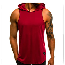 Load image into Gallery viewer, Men Hoodies Tank Top Sleeveless Muscle Gym Sport Slim Vest - owens-gym