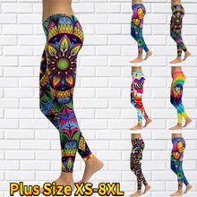 Load image into Gallery viewer, Women's Fashion Retro Print Yoga Pants - owens-gym