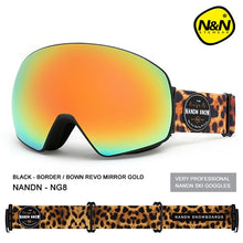 Load image into Gallery viewer, NANDN New ski goggles double layers UV400 anti-fog big ski mask glasses - owens-gym