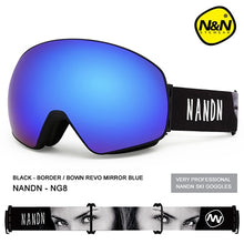 Load image into Gallery viewer, NANDN New ski goggles double layers UV400 anti-fog big ski mask glasses - owens-gym