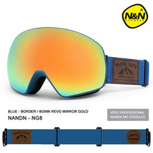 Load image into Gallery viewer, NANDN New ski goggles double layers UV400 anti-fog big ski mask glasses - owens-gym