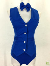 Load image into Gallery viewer, Female Modern Dance Costume Yellow Vest Coat Shorts 3 Pieces Set - owens-gym