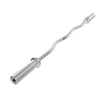 Load image into Gallery viewer, 4FT Curved Rod Weight Bar Carbon Steel Barbell Bar for Home Gym, CrossFit Training, 350 lbs Max Load Capacity Bench Press Bar
