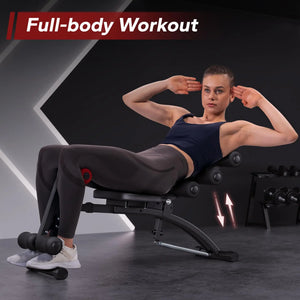 MERACH Ab Machine Multi-Functional Adjustable Ab Trainer