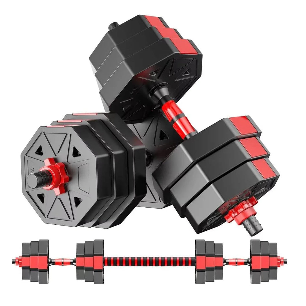 Adjustable Dumbbell to Barbell Fitness Set