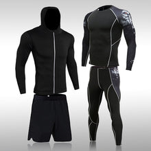 Load image into Gallery viewer, Men&#39;s Compression Sportswear Suits Gym Tights Training Clothes Workout
