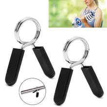 Load image into Gallery viewer, 1Set/2Pcs 30mm Barbell Gym Weight Lifting Dumbbell Lock Clamp Spring Collar Clips
