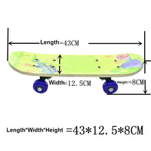 Load image into Gallery viewer, 43cm Children Skateboard Maple Double Rock Skate Board
