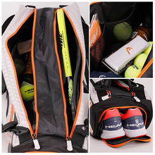 Load image into Gallery viewer, HEAD Tennis Rackets Bag Large Capacity
