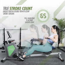 Load image into Gallery viewer, Smart Home Rowing Machine Bluetooth Compact Foldable Magnetic Rower with Fitness APP
