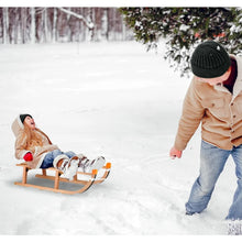 Load image into Gallery viewer, Kids Wooden Foldable Snow Sled Freight Free
