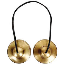 Load image into Gallery viewer, Tibetan Tingsha Cymbals 2pcs, Meditation Sanskrit Brass Chime Bells
