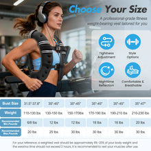 Load image into Gallery viewer, Weighted Vest Fitness 6lb/12lb/18lb/22lb with Reflective Strips Men Women
