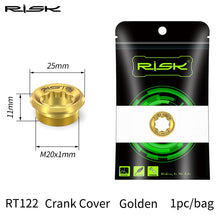 Load image into Gallery viewer, 1pc Risk M20*8 Titanium Alloy Crank Cover,for Deore/XT/XTR 105/SLX/UT/DA Bike
