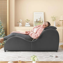 Load image into Gallery viewer, 60 Yoga Chaise Lounge Chair for Home and Outdoor Relaxation
