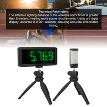 Load image into Gallery viewer, Wireless Sprint Timer Battery Powered Laser Stopwatch Timing Clock
