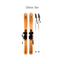 Load image into Gallery viewer, Outdoor Sport Solid Wood Snowboard Professional Skiing Board
