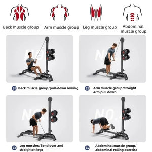 Multifunctional dumbbell rowing machine