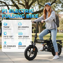 Load image into Gallery viewer, Electric Bike for Adults and Teens with 750W Peak Motor 14 Commuter E-Bike
