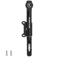 Load image into Gallery viewer, RIDERACE Bicycle Pump With Gauge High-pressure Portable Hand Tire Air Inflator
