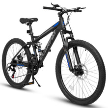 Load image into Gallery viewer, Ecarpat Dual Full Suspension Mountain Bike 24/26/27.5 Inch, Mens Women Teenagers
