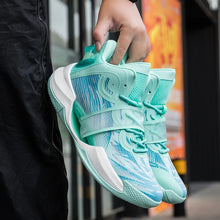 Load image into Gallery viewer, New Popular Creative Fluorescent Color Blocking Low Cut Breathable Anti Slip Wear-resistant  Basketball Shoes
