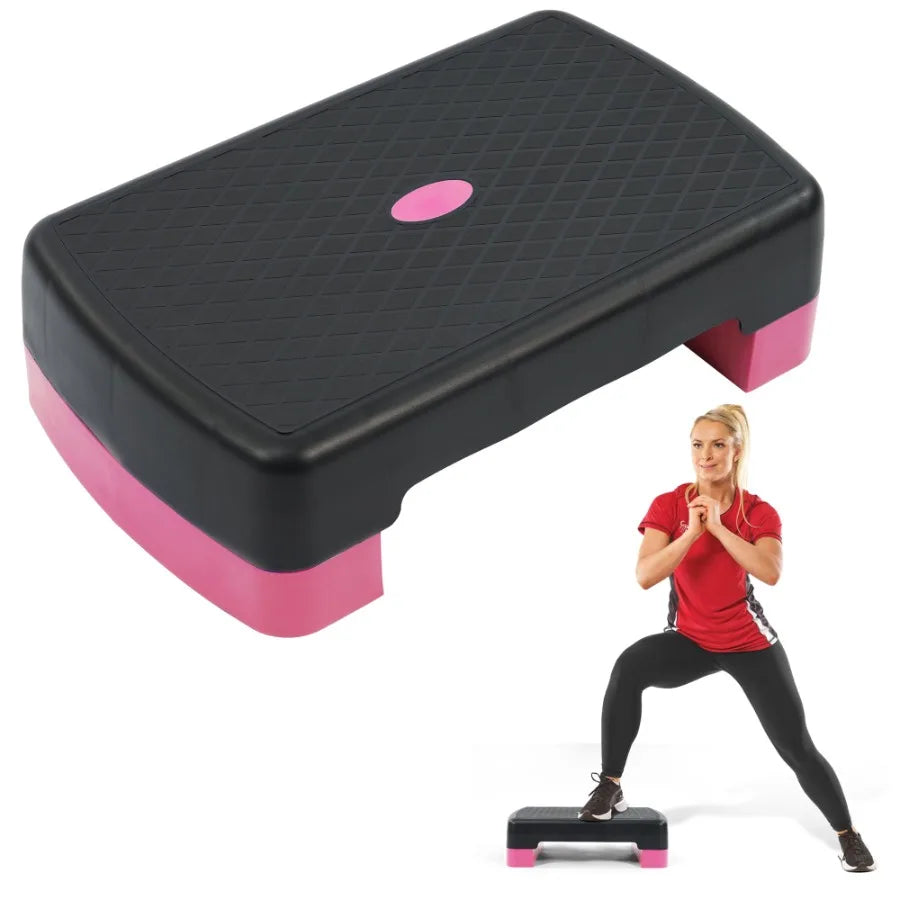 Adjustable Workout Aerobic Stepper Step Platform