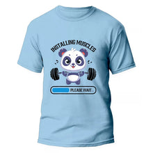 Load image into Gallery viewer, Funny Panda Gym Print T-Shirt Summer Tees for Men Women
