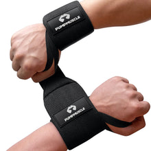 Load image into Gallery viewer, 1 Pair Wrist Wraps, Bench Press Bar Grip Assist Pads
