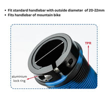 Load image into Gallery viewer, NPY Bicycle Handles Mtb Rubber Lock-on Grip Shockproof Non-slip Mountain/Road Bike Handle
