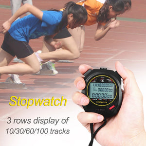 Professional Handheld Digital Stopwatch Timer Outdoor Sports Training Timer